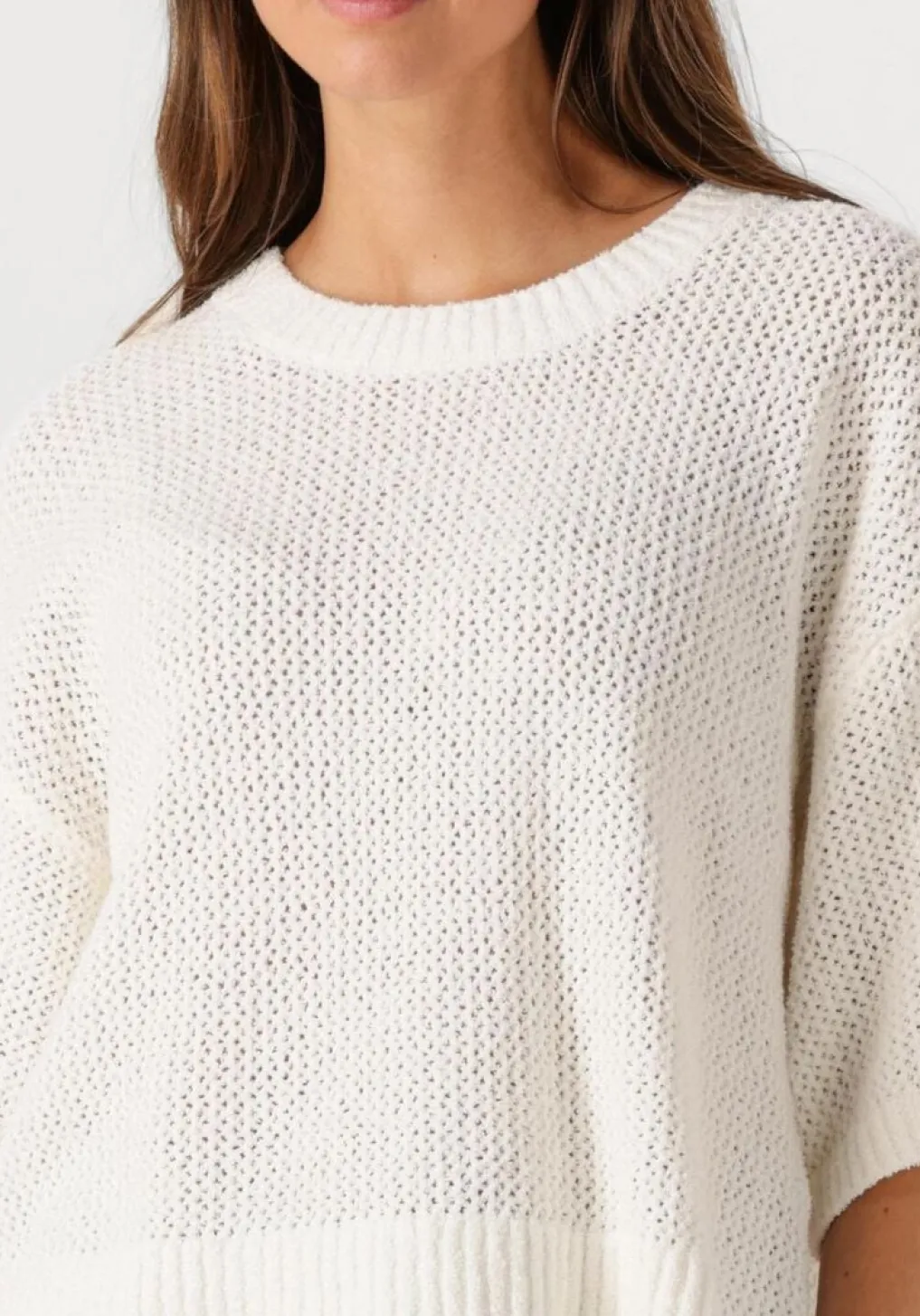 DAMES DANTE6 te top yoko ajour knitted sweater