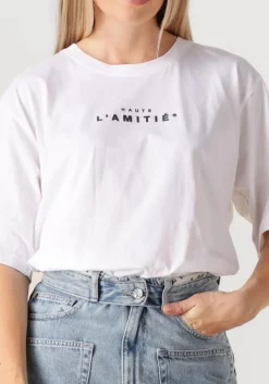 DAMES HAUTE L'AMITIÉ te haute l'amitié t-shirt crew rub print tee