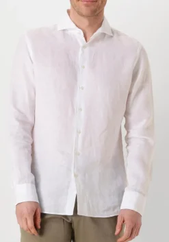 Heren PROFUOMO te klassiek overhemd shirt x-cutaway linen