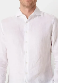 Heren PROFUOMO te klassiek overhemd shirt x-cutaway linen