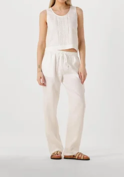 DAMES RESORT FINEST te top crop top linen