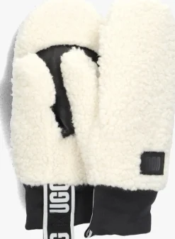 DAMES UGG te handschoenen fluff mitten h logo tape