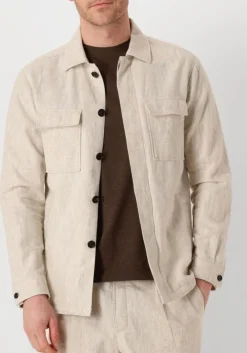 Heren PROFUOMO overshirts overshirt cotton linen