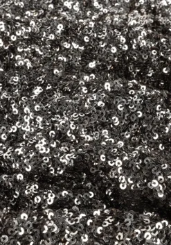 DAMES ACCESS en mini jurk sequin mini dress with v necklin