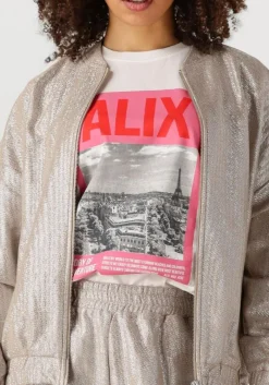 DAMES ALIX THE LABEL en jack ladies woven foil jacket