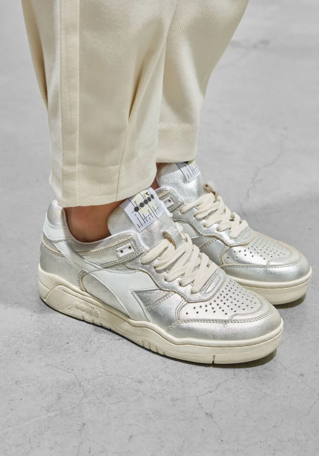 DAMES DIADORA HERITAGE en lage sneakers b.560 metal wn