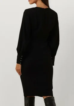 DAMES ACCESS e mini jurk ruched dress with v neckline