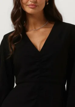 DAMES ACCESS e mini jurk ruched dress with v neckline