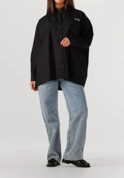 DAMES ALIX THE LABEL e blouses ladies woven oversized poplin blouse