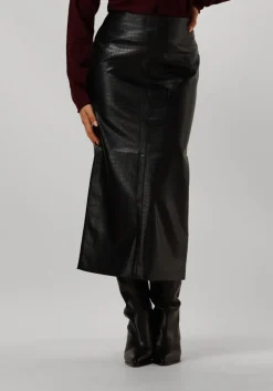 DAMES BRUUNS BAZAAR e maxirok croco tuanella skirt