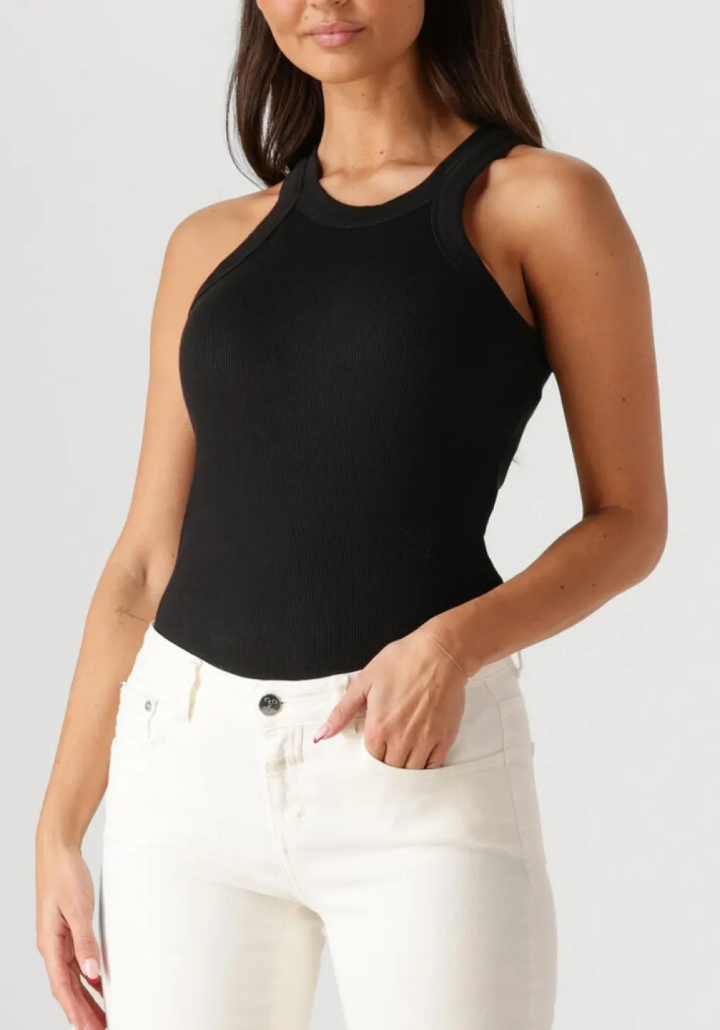 DAMES CLOSED e top racer tank top