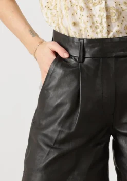 DAMES CO'COUTURE e korte broek phoebecc leather pleat shorts