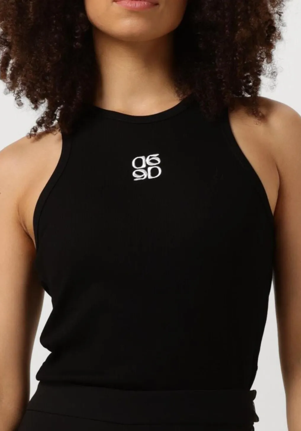 DAMES DANTE6 e top monogram logo tank top