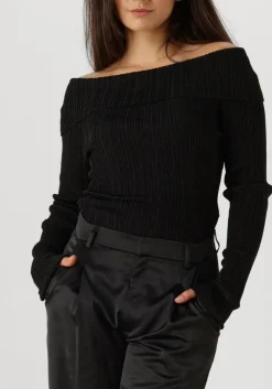 DAMES GESTUZ e tops & t-shirts silvigz rib ls off shoulder