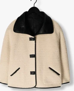 DAMES KNIT-TED e leren jas cozy