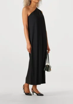 DAMES PENN & INK e midi jurk dress one shoulder