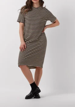 DAMES PENN & INK e midi jurk dress stripe