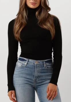 DAMES ROSEMUNDE e coltrui silk t-shirt w/ roller neck