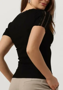 DAMES ROSEMUNDE e t-shirt benita silk t-shirt w/ lace