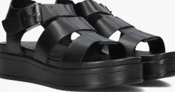 DAMES SHABBIES e platte sandalen maro bold