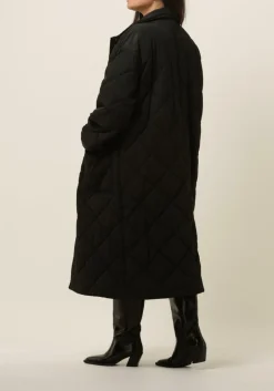 DAMES STAND STUDIO e gewatteerde jas sage coat