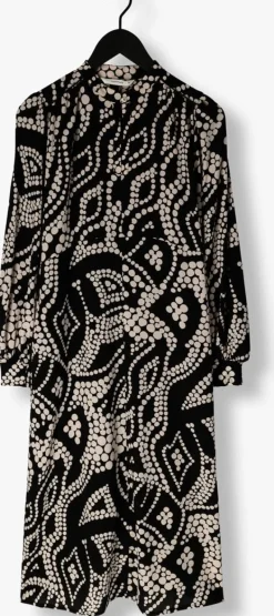 DAMES SUMMUM e midi jurk dress irregular dots hammered