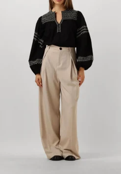 DAMES SUMMUM e top top embroidered cotton poplin