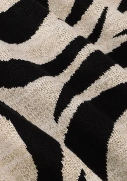 DAMES SUMMUM e trui mock neck sweater big rose jacquard knit