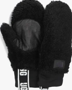 DAMES UGG e handschoenen sherpa mitten w logo tape
