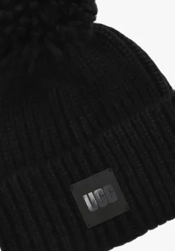 DAMES UGG e muts chunky rib knit beanie w pom
