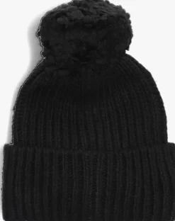 DAMES UGG e muts chunky rib beanie knit pom set
