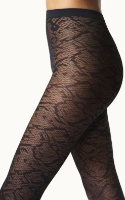 DAMES WOLFORD e panty's snake jacquard thights